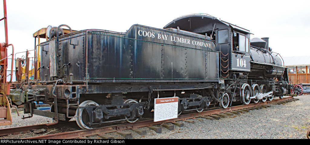 Coos Bay Lumber Company 104 Steam Locomotive